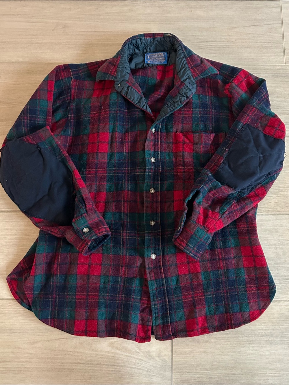 Vintage Pendleton Red Plaid Button Down Shirt